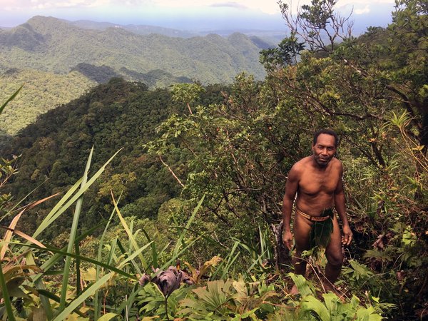 Chief Esau in the forests of Malaita, Solomon Islands