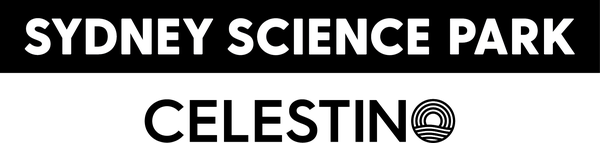 Sydney Science Park & Celestino logo [mono]